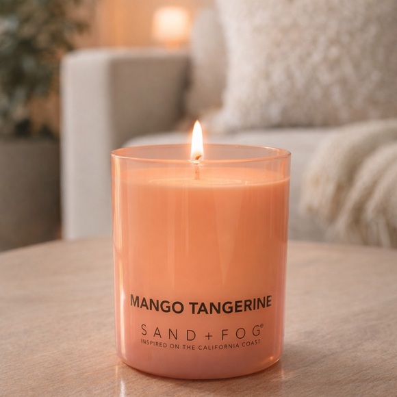 Sand + Fog Other - Sand + Fog Mango Tangerine Scented Candle 10 oz – Natural Wax Blend